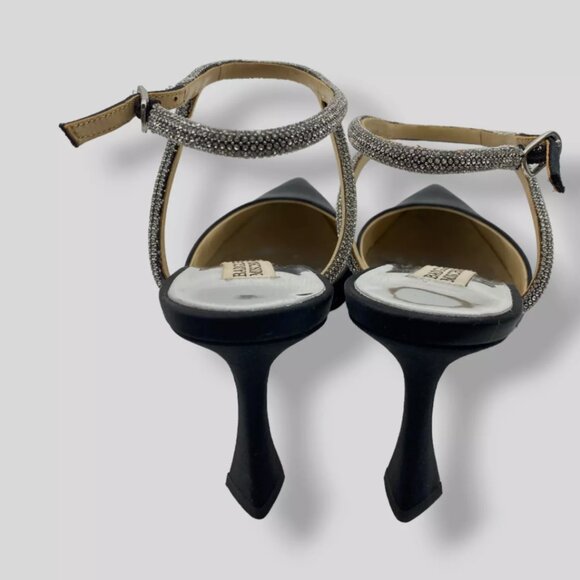 Worn Once - Badgley Mischka Womens Kamilah Pointed Toe Stiletto - Black - Picture 5 of 5